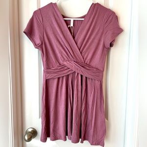 Pink Blush maternity tunic top